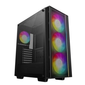 6933412774334 | P/N: R-MATREXX55-BCAGA4-G-4 | Cod. Artículo: DSP0000027240 Caja ordenador gaming deepcool matrexx55 mesh v4 atx cristal templado negro