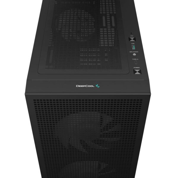 Caja ordenador gaming deepcool ch360 matx cristal templado negro - Imagen 8