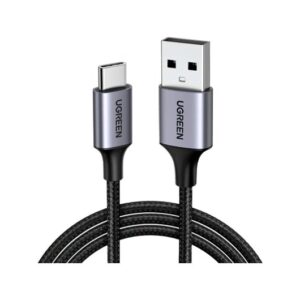 6957303861262 CABLE UGREEN USB-A USB-C ALUMINUM BRAID 1M BLACK UG60126 A0055028 UGREEN Cables UG60126