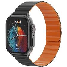 6973626300257 IMIKI SMARTWATCH SF1 BLACK+BLACK ORANGE MAGNETIC STRAP 44