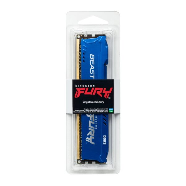 Memoria ram ddr3 8gb kingston - 1600mhz - pc4 - 28800 - fury beast - azul - Imagen 3