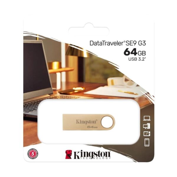 Memoria usb 3.2 kingston datatraveler se9 g3 64gb - Imagen 3