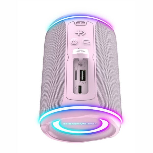 Altavoz energy sistem urban box supernova rosa - resistente al agua - 16w - tws - bluetooth 5.1 - rgb - Imagen 2