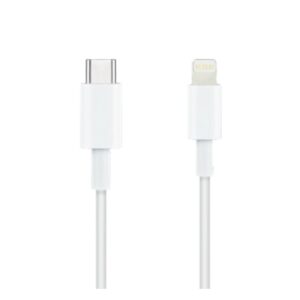 8433281010109 | P/N: 10.10.0601 | Cod. Artículo: MGS0000001407 Cable nanocable lightning a usb tipo c iphone ipad ipod blanco 1m