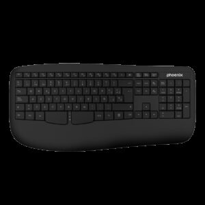 8436583236376 | P/N: K201B | Cod. Artículo: DSP0000015426 Phoenix k201 teclado ergonomico inalambrico 2.4ghz negro