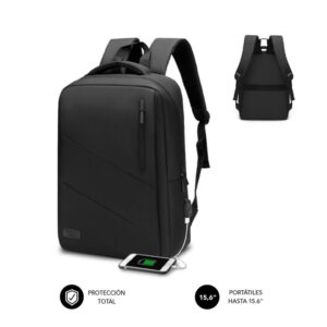 8436586741761 | P/N: SUB-BP-2BL2002 | Cod. Artículo: DSP0000021719 Mochila subblim city backpack para portatil 15.6pulgadas negro