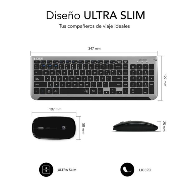 Teclado + raton subblim subkbc - dcep20 inalambrico - Imagen 2