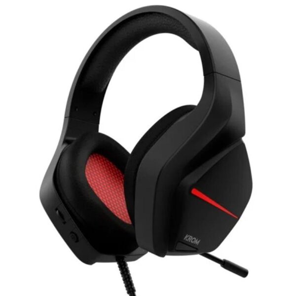 Auriculares gaming krom kopa move jack 3.5mm negro - rojo - Imagen 2