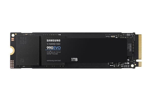 8806095300276 | P/N: MZ-V9E1T0BW | Cod. Artículo: DSP0000023938 Disco duro interno solido ssd samsung 990 evo ssd 1tb pcie 4.0x4 5.0x2 nvme 2.0