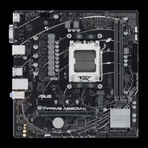 ASUS PRIME A620M-K AMD A620 Zócalo AM5 micro ATX 4711387242087 | P/N: 90MB1F40-M0EAY0 | Ref. Artículo: 1369811