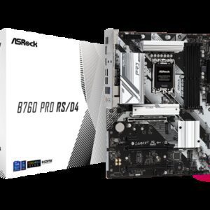 Asrock B760 Pro RS/D4 Intel B760 LGA 1700 ATX 4710483942075 | P/N: 90-MXBL80-A0UAYZ | Ref. Artículo: 1364405