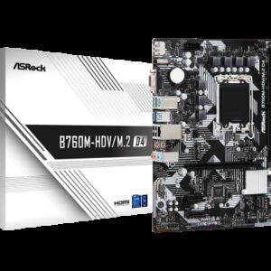 Asrock B760M-HDV/M.2 D4 Intel B760 LGA 1700 micro ATX 4710483942020 | P/N: 90-MXBL40-A0UAYZ | Ref. Artículo: 1364410