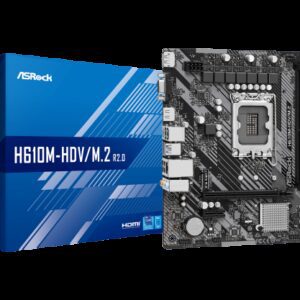 Asrock H610M-HDV/M.2 R2.0 Intel H610 LGA 1700 micro ATX 4710483939860 | P/N: 90-MXBJH0-A0UAYZ | Ref. Artículo: 1378390