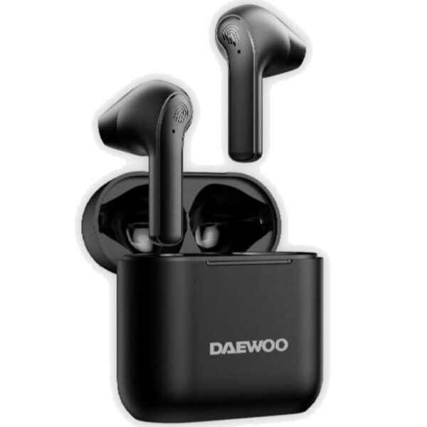 Auriculares Bluetooth Daewoo DW2020 con estuche de carga/ Autonomía 5h/ Negros - Imagen 2