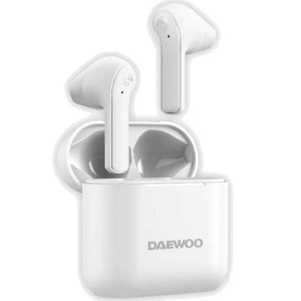 Auriculares Bluetooth Daewoo DW2021 con estuche de carga/ Autonomía 5h/ Blancos - Imagen 2