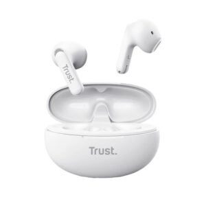 Auriculares Bluetooth Trust Yavi ENC con estuche de carga/ Blancos 8713439251739 25173 TRU-AUR EARP YAVI WH