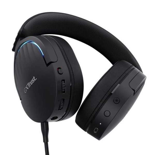 Auriculares Gaming Inalámbricos con Micrófono Trust Gaming GXT 491 Fayzo/ Bluetooth/ Jack 3.5/ Negros - Imagen 3