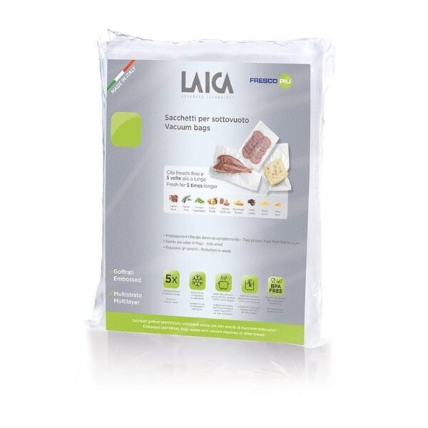 Bolsa para envasar al vacío Laica VT3504/ 20 x 28cm/ 50 bolsas 8013240401133 VT35042 LAI-PAE-ENV BOLSA VT3504