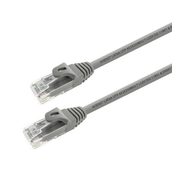 CABLE RED AISENS LATIGUILLO RJ45 LSZH CAT.6A UTP AWG24 15M GRIS 8436574703849 A145-0331