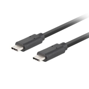 CABLE USB-C LANBERG 3.1 GEN 2 MACHO/MACHO 10GB/S PD100W 1.8M NEGRO 5901969436938 CA-CMCM-32CU-0018-BK