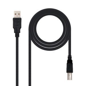 CABLE USB NANO CABLE USB2.0 A/M - USB2.0 B/M 1.8M NEGRO IMPRESORA 8433281003835 P/N: 10.01.0103-BK | Ref. Artículo: 10.01.0103-BK