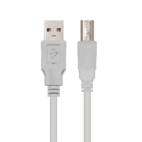 CABLE-USB-NANO-CABLE-USB2.0-AM-USB2.0-BM-3.0M-BEIGE-IMPRESORA-8433281000421-PN-10.01.0104-Ref.-Articulo-10.01.0104-1