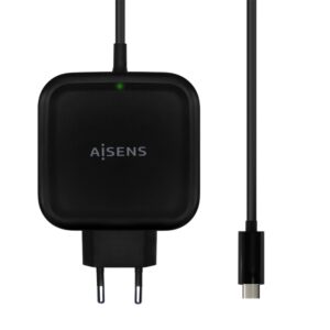 CARGADOR AISENS 65W PD3.0 QC3.0 1XUSB-C 1.2M NEGRO 8436574707939 ASCH-1PD65WL-BK