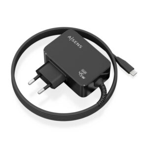 CARGADOR AISENS GAN 45W PD3.0 1XUSB-C 1.8M NEGRO 8436574709933 ASCH-1PD45WL032-BK