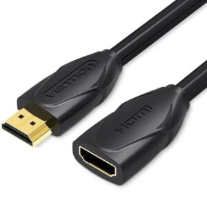 Cable Alargador HDMI Vention VAA-B06-B150/ HDMI Macho - HDMI Hembra/ 1.5m/ Negro 6922794721197 VAA-B06-B150 VEN-CAB VAA-B06-B150