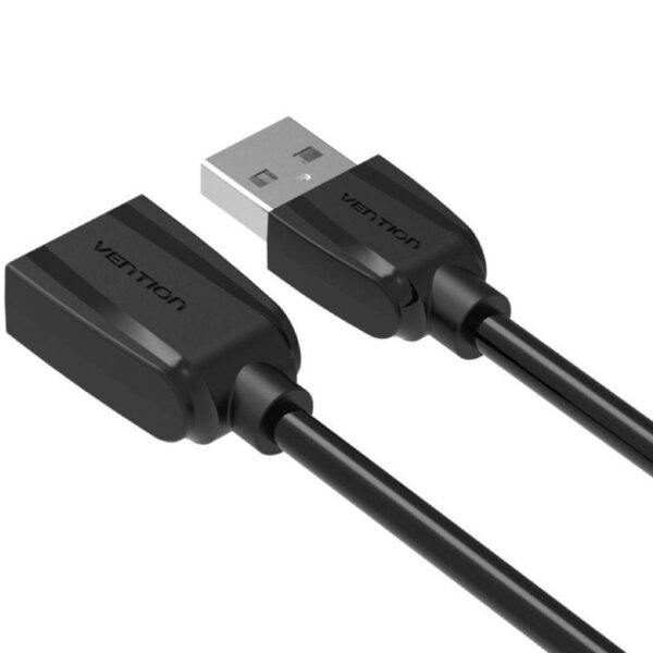 Cable Alargador USB 2.0 Vention VAS-A44-B050/ USB Macho - USB Hembra/ 50cm/ Negro - Imagen 2