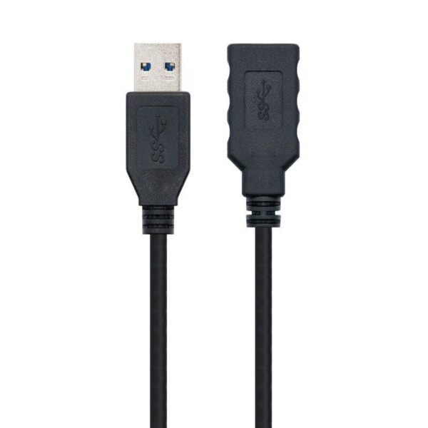 Cable Alargador USB 3.0 Nanocable 10.01.0903-BK/ USB Macho - / USB Hembra/ 3m/ Negro - Imagen 3