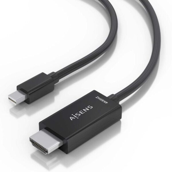 Cable Conversor Aisens A125-0886/ Mini DisplayPort Macho - HDMI Macho/ 1m/ Negro - Imagen 3