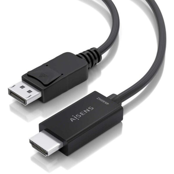 Cable Conversor Aisens A125-0891/ Displayport Macho - HDMI Macho/ 60cm/ Negro - Imagen 3