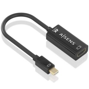 Cable Conversor Aisens A125-0904/ Mini DisplayPort Macho - HDMI Hembra/ 15cm/ Negro 8435739902202 A125-0904 AIS-ADP A125-0904