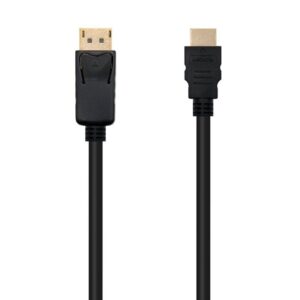 Cable Conversor Nanocable 10.15.4300/ Displayport Macho - HDMI Macho/ 50cm/ Negro 8433281010840 10.15.4300 NAN-CAB 10 15 4300