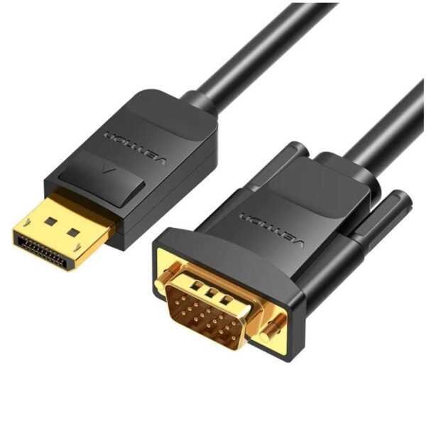 Cable Conversor Vention HBLBG/ DisplayPort Macho - VGA Macho/ 1.5m/ Negro 6922794746763 HBLBG VEN-CAB HBLBG