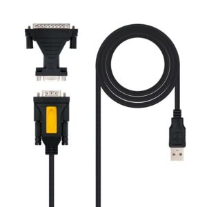 Cable Conversor impresora Nanocable 10.03.0002/ USB Macho - DB9 Macho/ DB25 Macho 8433281000568 10.03.0002 NAN-ADP 10.03.0002