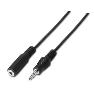 Cable Estéreo Aisens A128-0145/ Jack 3.5 Macho - Jack 3.5 Hembra/ Hasta 0.1W/ 1.5m/ Negro 8436574701449 A128-0145 AIS-CAB A128-0145