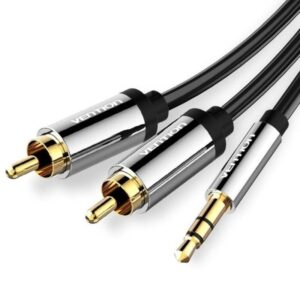 Cable Estéreo Vention BCFBJ/ Jack 3.5 Macho - 2x RCA Macho/ 5m/ Negro 6922794734388 BCFBJ VEN-CAB BCFBJ