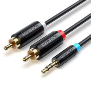 Cable Estéreo Vention BCLBD/ Jack 3.5 Macho - 2x RCA Macho/ 50cm/ Negro 6922794751293 BCLBD VEN-CAB BCLBD