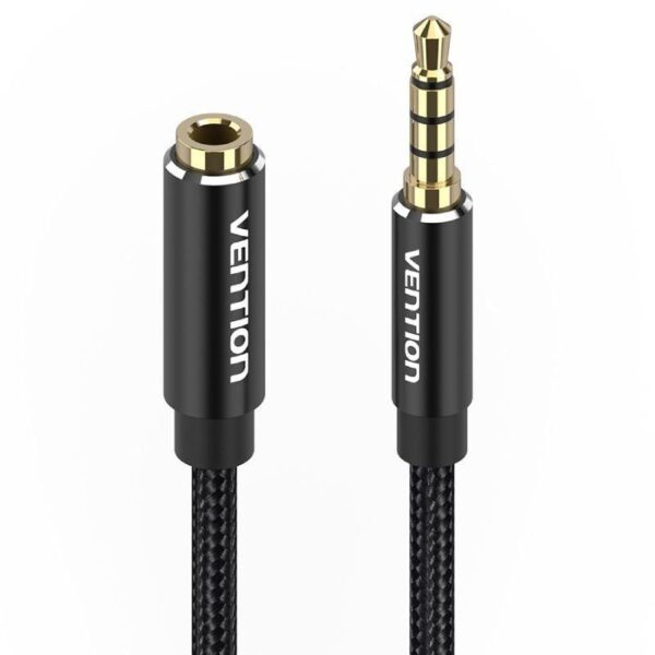 Cable Estéreo Vention BHCBL/ Jack 3.5 Macho - Jack 3.5 Hembra/ 10m/ Negro - Imagen 2