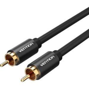 Cable Estéreo Vention VAB-R09-B200/ RCA Macho - RCA Macho/ 2m/ Negro 6922794740822 VAB-R09-B200 VEN-CAB VAB-R09-B200