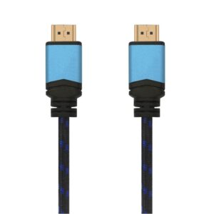 Cable HDMI 2.0 4K Aisens A120-0356 V2/ HDMI Macho - HDMI Macho/ Hasta 10W/ 2250Mbps/ 1m/ Negro/ Azul 8436574703610 A120-0356 AIS-CAB A120-0356