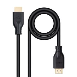 Cable HDMI 2.0 4K CCS Nanocable 10.15.3900/ HDMI Macho - HDMI Macho/ 50cm/ Negro 8433281013841 10.15.3900 NAN-CAB 10 15 3900