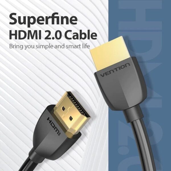 Cable HDMI 2.0 4K Portatil Vention AAIBD/ HDMI Macho - HDMI Macho/ 50cm/ Negro - Imagen 2