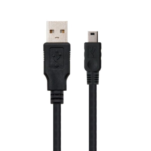 Cable USB 2.0 Nanocable 10.01.0400/ USB Macho - MiniUSB Macho/ 50cm/ Negro - Imagen 2