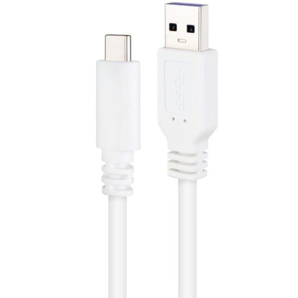 Cable USB 2.0 Nanocable 10.01.2100-W/ USB Tipo-C Macho - USB Macho/ 50cm/ Blanco - Imagen 3