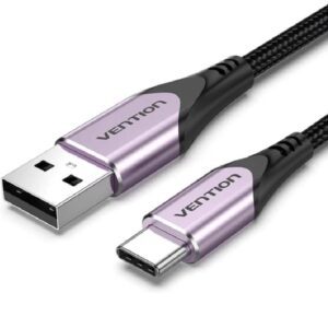 Cable USB 2.0 Tipo-C Vention CODVF/ USB Tipo-C Macho - USB Macho/ 480Mbps/ 1m/ Purpura 6922794756786 CODVF VEN-CAB CODVF