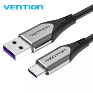 Cable USB 2.0 Tipo-C Vention COFHG/ USB Tipo-C Macho - USB Macho/ Hasta 100W/ 480Mbps/ 1.5m/ Gris 6922794747159 COFHG VEN-CAB COFHG