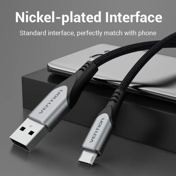 Cable USB 2.0 Vention COCHD/ USB Macho - MicroUSB Macho/ 480Mbps/ 50cm/ Negro - Imagen 5